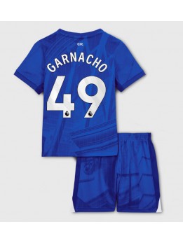 Chelsea Alejandro Garnacho #49 Dječji Domaci Dres kompleti 2025-26 Kratak Rukavima (+ kratke hlače)